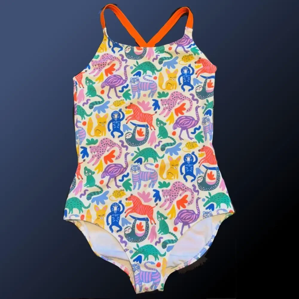 EUC Mini Boden animal one-piece swim suit